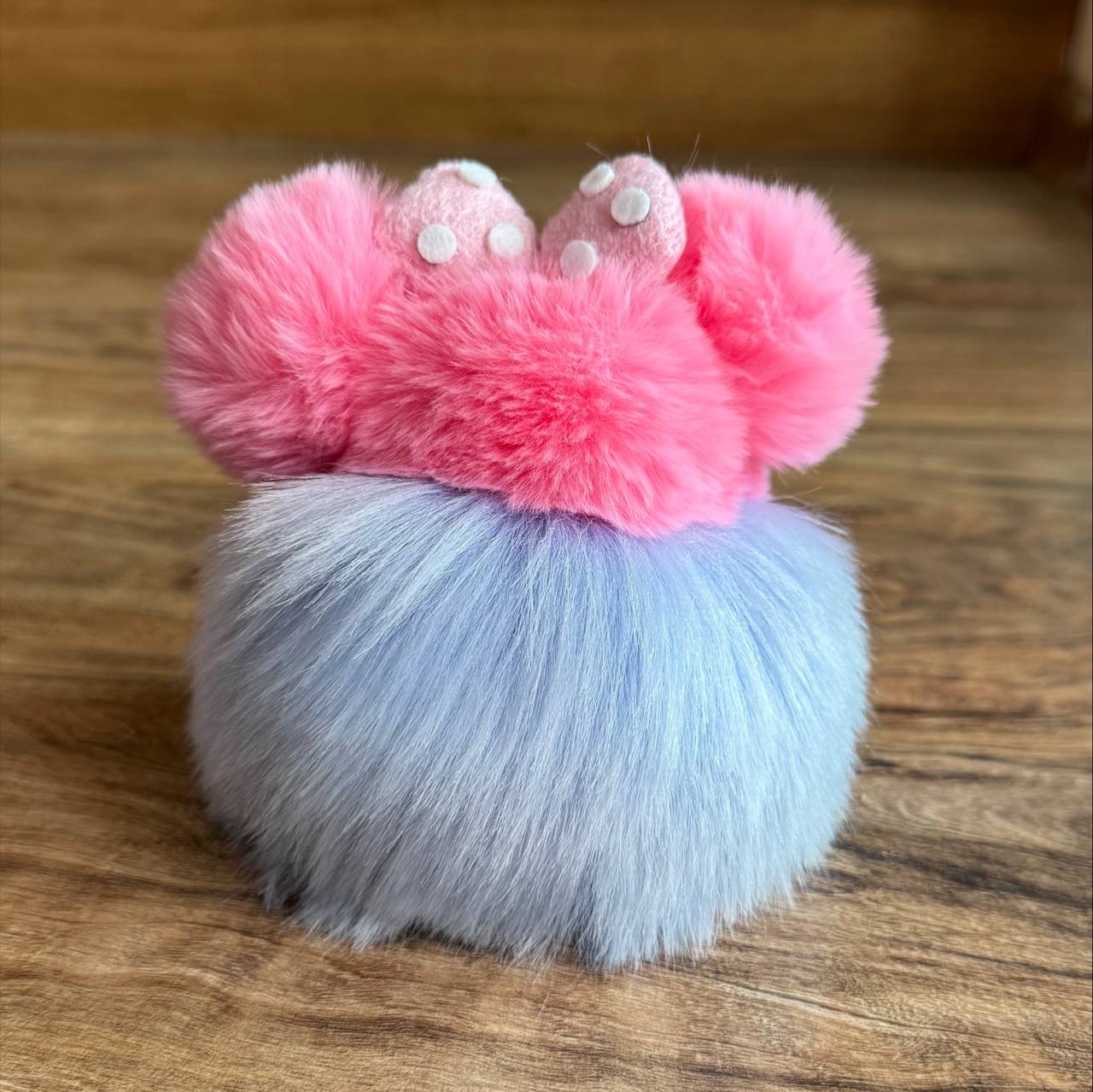 ست 11 تکه گوش دار و پاپیون دار نرمالو آبی تپل و صورتی - Image 8